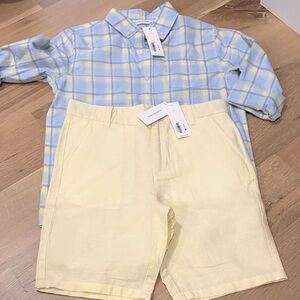 Janie and Jack Blue and Yellow Kids Matching Set